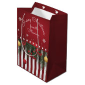 Merry Christmas from (your family) ミディアムペーパーバッグ (裏面アングル)