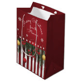 Merry Christmas from (your family) ミディアムペーパーバッグ (正面アングル)