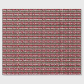 Merry Christmas from (Your name) ラッピングペーパー (フラット)