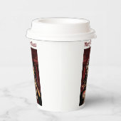 Merry Christmas. Funny skeleton with woman 紙コップ (右)