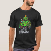 Merry Christmas Game Controller Tree Kid Adult Lig Tシャツ (正面)