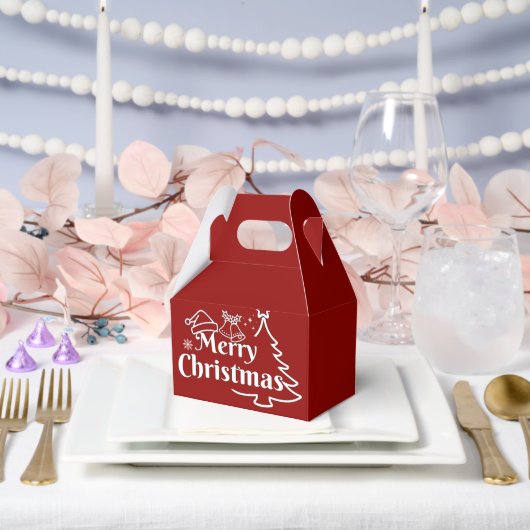 Merry Christmas Gift Box フェイバーボックス (ウェディング)