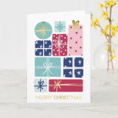 Merry Christmas Gifts Corporate Holiday Thank You カード (黄色い花)