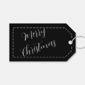 Merry Christmas Gifts Custom Name Minimalist ギフトタグ (正面(横))
