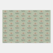 Merry Christmas Gingerbread Cookies ラッピングペーパーシート (正面3)