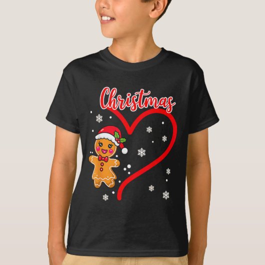 Merry Christmas Gingerbread Couple Christmas  Tシャツ (正面)