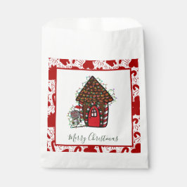 Merry Christmas gingerbread House Favor Bag フェイバーバッグ