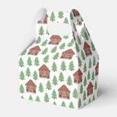 Merry Christmas Gingerbread House & Spruce Trees フェイバーボックス (裏面サイド)