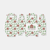Merry Christmas Gingerbread House & Spruce Trees フェイバーボックス (折り畳みなし)