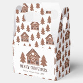 Merry Christmas Gingerbread House & Trees フェイバーボックス (オープン)