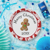Merry Christmas Gingerbread Man ペーパープレート (パーティー)