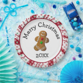 Merry Christmas Gingerbread Man ペーパープレート (パーティー)