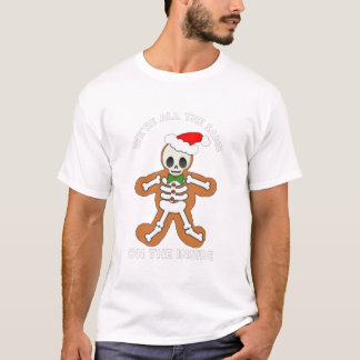 Merry Christmas Gingerbread Skeleton Xmas Cookies Tシャツ