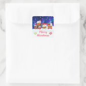 Merry Christmas – Gingerbread Train スクエアシール (バッグ)