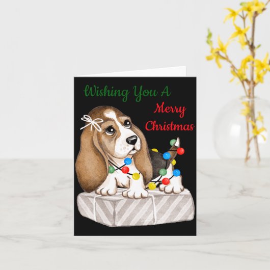 Merry Christmas Girls  カード (黄色い花)