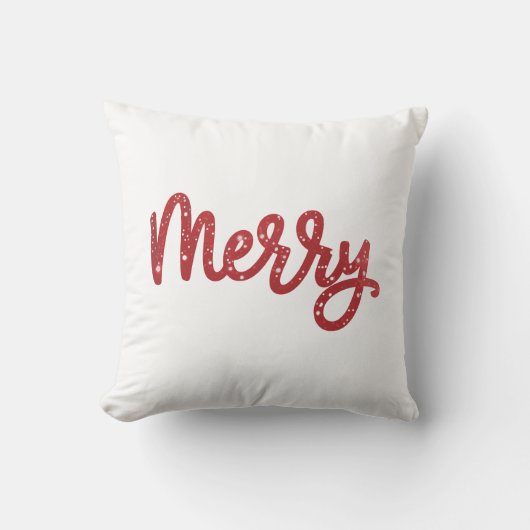 Merry Christmas Glitter Holiday  クッション (正面)