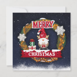 Merry Christmas Gnome カード