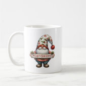 Merry Christmas Gnome コーヒーマグカップ (左)