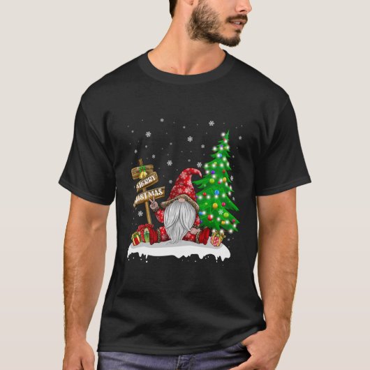 Merry Christmas Gnome Family Christmas Tシャツ (正面)