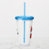 Merry Christmas Gnomes in Truck アクリルタンブラー (右)