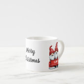 Merry Christmas Gnomes in Truck エスプレッソカップ (正面右)