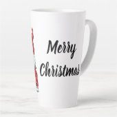 Merry Christmas Gnomes in Truck カフェラテマグ (右アングル)