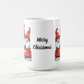 Merry Christmas Gnomes in Truck コーヒーマグカップ (中央)