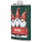 Merry Christmas Gnomes in Truck フラスク (左)