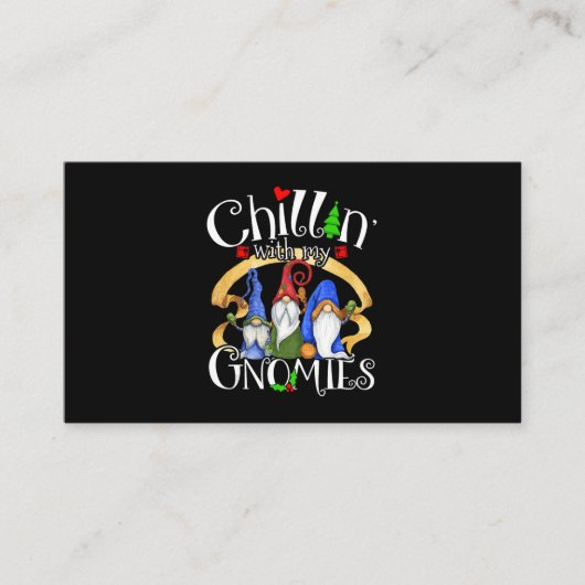 Merry Christmas Gnomes Old Gnome 名刺 (正面)