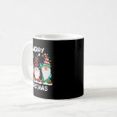 Merry Christmas Gnomes Xmas Family Men Women コーヒーマグカップ (正面左)