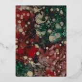 Merry Christmas Gold 箔シーズンカード (裏面)