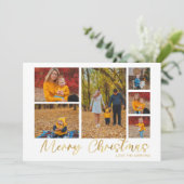 Merry Christmas Gold 6 Photo Buffalo Plaid (スタンド正面)