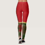 Merry Christmas Gold Bow Leggings レギンス (裏面)