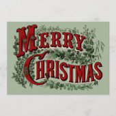 Merry Christmas - Green and Red シーズンカード (正面)