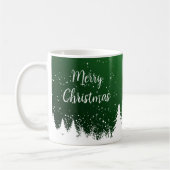  Merry Christmas Green Mug コーヒーマグカップ (左)