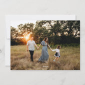 Merry Christmas Greenery and berrie Holiday Design シーズンカード (裏面)