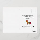 Merry Christmas Greeting 箔シーズンポストカード (裏面)