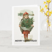 Merry Christmas Greeting Card カード (黄色い花)