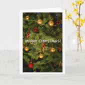 Merry Christmas Greeting Card カード (黄色い花)