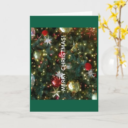 Merry Christmas Greeting Card カード (黄色い花)