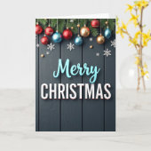 Merry Christmas Greeting Card カード (黄色い花)