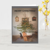 Merry Christmas Greeting Card カード (黄色い花)