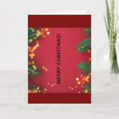 Merry Christmas Greeting Card カード (正面)