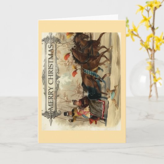 Merry Christmas Greeting Card カード (黄色い花)