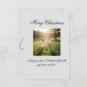 Merry Christmas Greeting Card サンキューカード (正面/裏面)