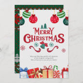 Merry Christmas Greeting Card シーズンカード (正面/裏面)