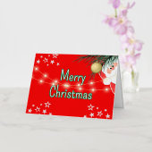 Merry Christmas greeting card 箔グリーティングカード (蘭)
