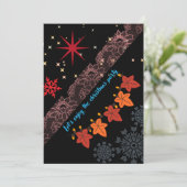 Merry Christmas Greeting Card – Festive Holiday  シーズンカード (スタンド正面)