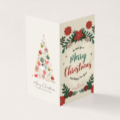 Merry Christmas Greeting Card Off-White Design (外部)