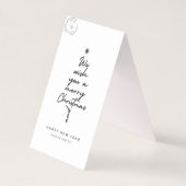 Merry Christmas Greeting Card Red Design (裏面)